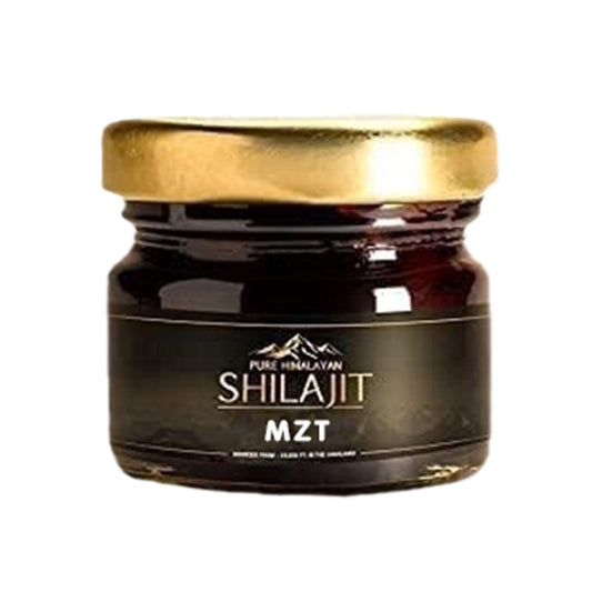 Shilajit pure organic extract in glass jar with 82 percent lab-tested concentration