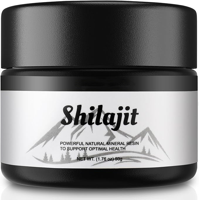 Pure cold-extracted shilajit supplement with 76 percent concentration