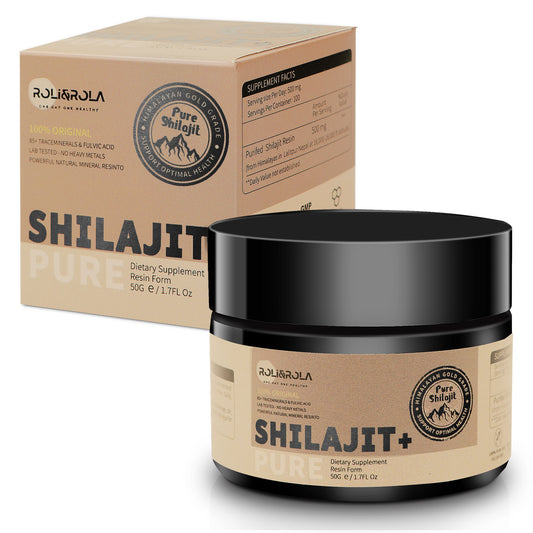 Shilajit pure Himalayan extract in glass jar sourced from 5400m altitude